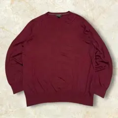 緑*指様 バナナリパブリック Vネックシルクコットンカシミアニット USメンズ