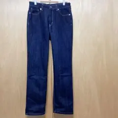 ユニクロ　ストレートデニム ナチュラルフィット ダークブルー　26(66cm)