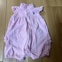 ポロ・ラルフ・ローレン ピンクロンパース