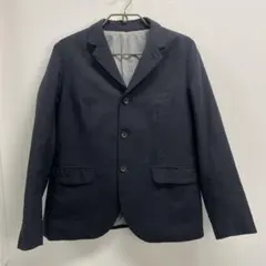 ネイビー テーラードジャケット 3つボタン