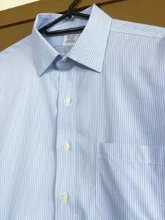 Brooks brothers ストライプシャツ ノンアイロン 水色