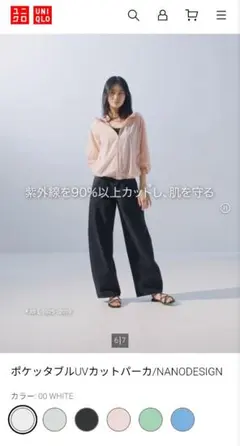 UNIQLO　ポケッタブルUVカットパーカー　新品タグ付き