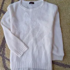 EVEX by KRIZIAアイボリー ニットトップス40サイズ