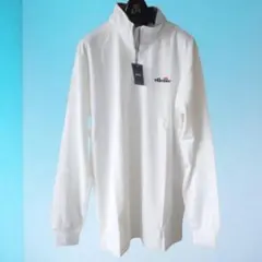 ellesse エレッセ ハーフジップ 綿カットソー オフホワイト/Lのサムネイル