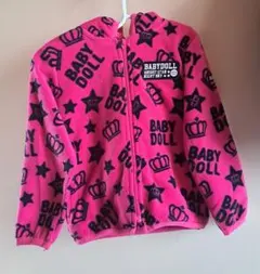 BABYDOLL フリースパーカー　ピンク　110cm