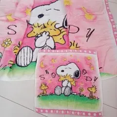 SNOOPYバスタオル ハンドタオル2枚セット