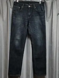 EDWIN LONDON SLIM ダークブルー スリム デニムパンツ W30