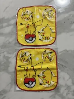 【新品未使用２枚】ポケモンセンター ピカチュウ タオル