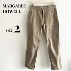 マーガレットハウエル MHL チノパン ベージュ コットン サイズ2