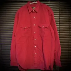 80's Eddie Bauer エディバウアー シャモア ネルシャツ 黒タグ