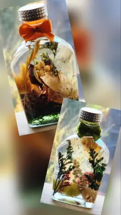 ドライフラワーハーバリウム2本セット