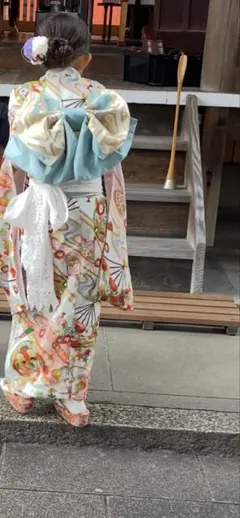 509agu30□七五三 7歳 アンティーク 女児 着物のみ□ 2025年最新