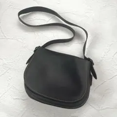 美品 coach サドルバッグ ショルダーバッグ グラブタンレザー ブラック