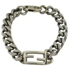 【値下げ品】Fendi シルバー チェーンブレスレット