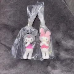 サンリオキャラクターズ ミニチュアチャーム　ライブキャラクター　メロクロ