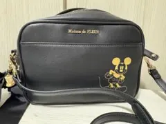 【完売】Maison de FLEUR ミッキー コラボショルダーバッグ 黒のサムネイル