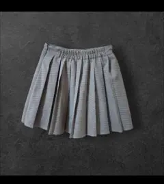 マジステックレゴン　ストライプ プリーツスカート ゴムウエスト