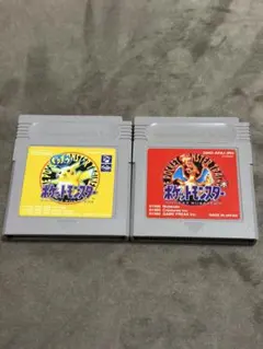 【動作確認済】ポケットモンスター 赤・ピカチュウ版セット（ゲームボーイソフト）
