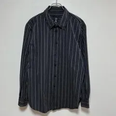 2*1様 attentionコットン100%ストライプシャツ XL 黒 青 白のサムネイル