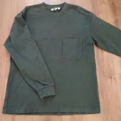 UNIQLO u 長袖カットソー S ダークグリーン
