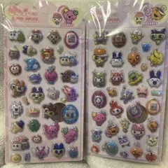 新品未開封 たまごっち 立体シール ぷっくりシール 2枚セット