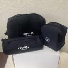 CHANEL BEAUTE 2025 最新ノベルティポーチ 3種類3点セット