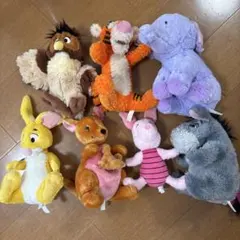 ディズニーランド　プーさん　仲間たち　ぬいぐるみセット