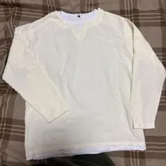 メンズ　Mサイズ 重ね着風　Tシャツ アウトドア