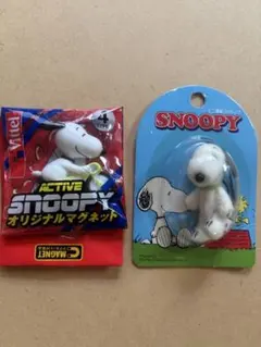スヌーピー マグネットとストラップのセット
