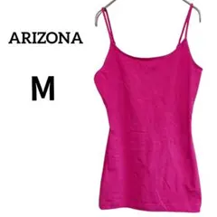 ARIZONA JEAN CO.【М】ピンク キャミソール トップス 肩紐調整可