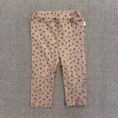 【テータテート】花柄　パンツ　レギンス　リボン