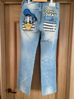 希少品☆ミ】Mickeyヴィンテージ パッチワークストレートデニム 73 