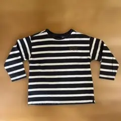 ZARA ストライプ 長袖カットソー ネイビー/ホワイト