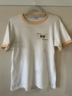 90's Champion リンガーTシャツ　アメリカ古着　バックプリント