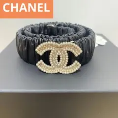最終！高島屋購入！ CHANEL B21K パール ストーン レザー ベルトのサムネイル