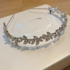 ラブティアラ　ジルコニアカチューシャ　【バタフライ】