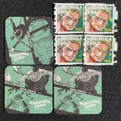 アートコースター ワンピース ゾロ　最強ジャンプ　ホログラムステッカー
