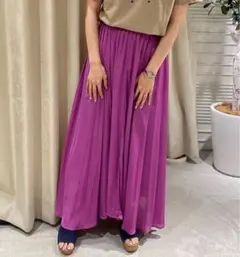 Droite lautreamont レーヨンワッシャーギャザースカートのサムネイル