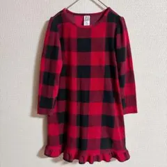 PJ PLACE バッファローチェック フリースワンピース パジャマ