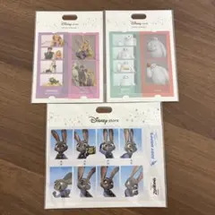 Disney storeステッカー3点 ラプンツェル ベイマックス ズートピア
