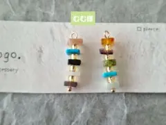 むむ様☆天然石イヤリング☆３点おまとめ　ノンホールピアス　ハンドメイド