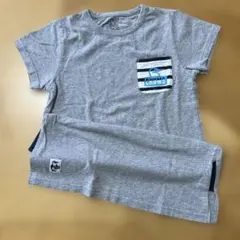 CHUMS ボーダーポケット Tシャツ グレーのサムネイル