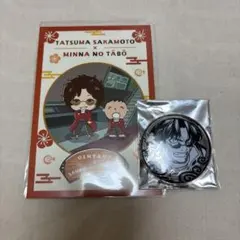 銀魂　坂本辰馬　銀魂展　サンリオ　ポストカード　シルバーソウル缶バッジ