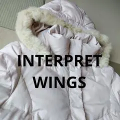 フード付きダウンジャケット 淡いホワイトベージュ　ダウン　アウター