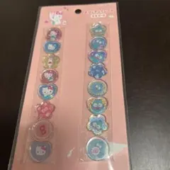 4 おはじきふうシール　ハローキティハンギョドン　おすそ分け