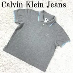 y2k Calvin Klein Jeans ポロシャツ グレー L B731