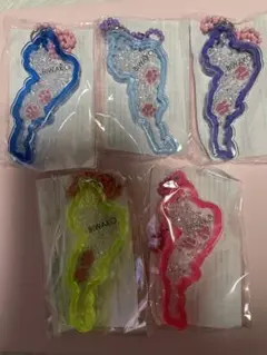 琵琶湖アクリルキーホルダー せせらぎ 肉球 5個セット