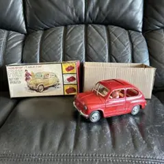 FIAT Battery Operated ブリキ製ミニカー 本体　レトロ　レアのサムネイル