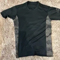 adidas ブラック Tシャツ Mサイズ カモフラージュ