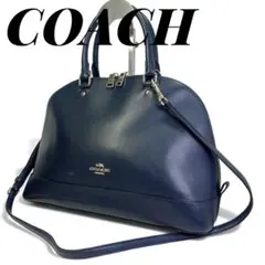 コーチ シエラ サッチェル ドーム型 ショルダー 2way レザー